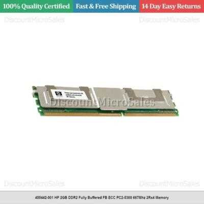 HP 2GB (1 X 2GB) PC2-5300 FBD DDR2-667MHz MEMORY NEW BULK 455442-001