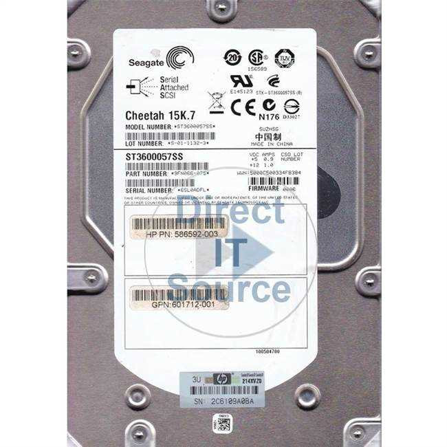 HP P2000 600GB 15K SAS 3.5" 6G DUAL PORT HARD DRIVE  9FN066-075