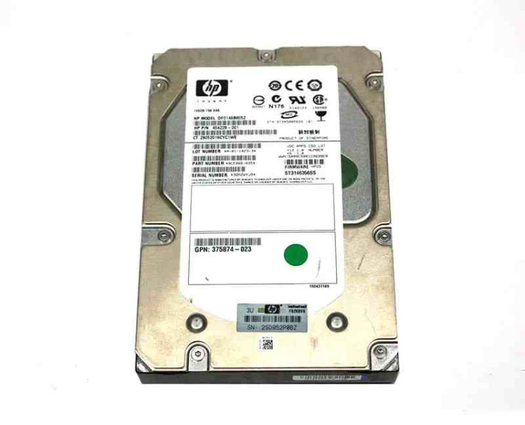 CLEAN PULLS 375874-023 HP 146GB 15K rpm Non Hot Plug SAS 3.5 Single Port Hard Drive CLEAN PULLS 375874-023 HP 146GB 15K rpm Non Hot Plug SAS 3.5 Single Port Hard Drive