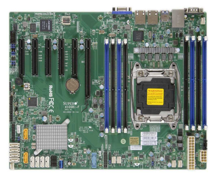 Материнская плата SuperMicro MBD-X10SRI-F-O Socket-2011 Intel C612 DDR4 ATX 2xRJ45 Gigabit Ethernet SATA3 VGA