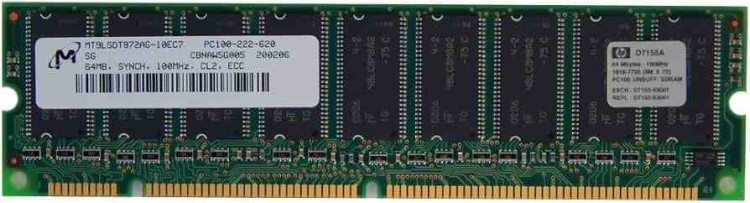 HP 64MB 100MHz Unbuffered SDRAM DIMM