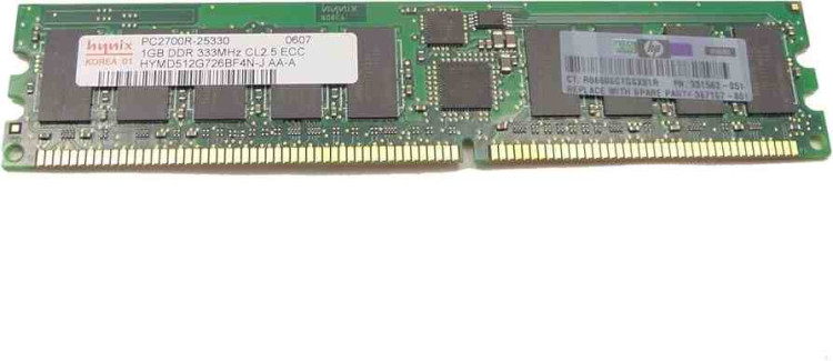 1GB PC2700 DDR333 ECC DIMM 1GB PC2700 DDR333 ECC DIMM