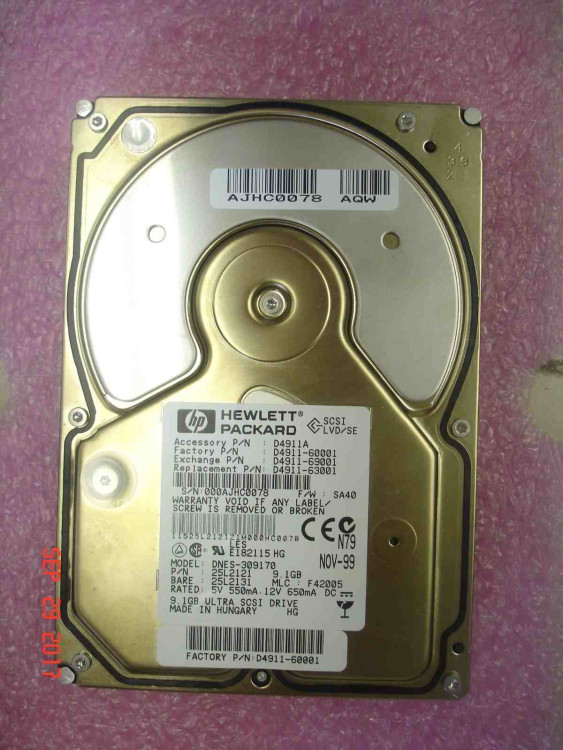 9.1GB ULTRA WIDE SCSI 7.2K HDD
