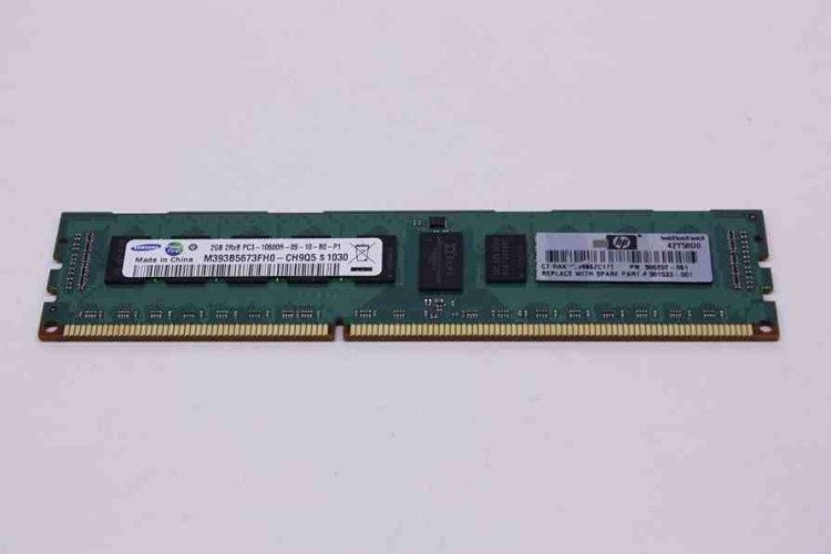 CLEAN PULLS 500202-061 HP 2GB (1 x 2GB) 1333MHz, PC3-10600, DDR3 DIMM memory module CLEAN PULLS 500202-061 HP 2GB (1 x 2GB) 1333MHz, PC3-10600, DDR3 DIMM memory module