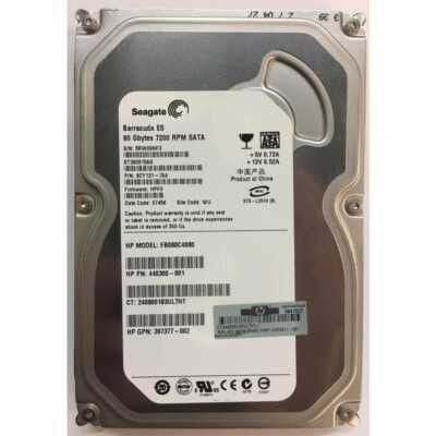 HP 80GB 7200RPM SATA 3.5" NON HOT PLUG HARD DRIVE NEW BULK 9CY131-784