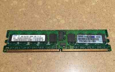 345113-951 HP 1GB (1 X 1GB) PC3200 DDR2 ECC MODULE