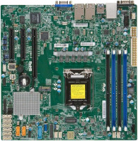 Материнская Плата SuperMicro MBD-X11SSH-F-O Soc-1151 iC236 mATX 4xDDR4 8xSATA3 SATA RAID i210AT 2хGgbEth Ret