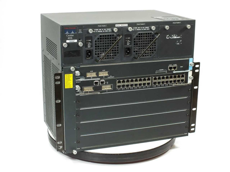 CATALYST 4000 6-SLOT CHASSIS WITH SUPERVISOR II, (2) AC POWER SUPPLIES, FANS