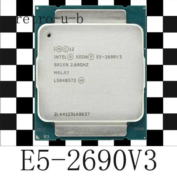 Процессор Intel Xeon E5-2690V3 Socket-2011 30Mb 2.6Ghz (CM8064401439416 SR1XN)