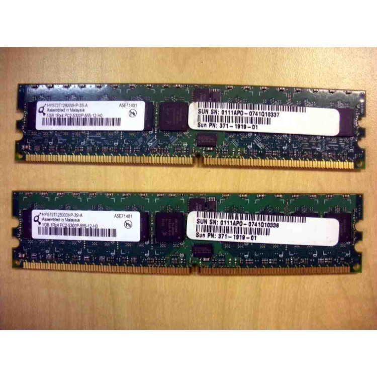 X4225A-Z SUN 2GB (2X1GB) PC2-5300P MEMORY KIT