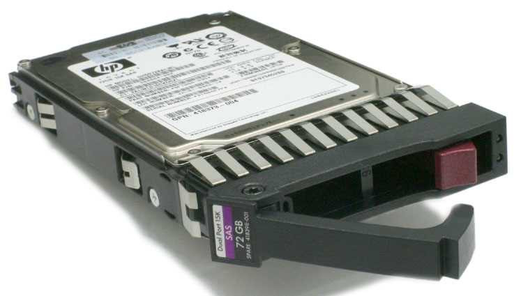 HP 72.8GB 10K SAS 2.5" HOT PLUG SINGLE PORT HARD DRIVE 395924-002