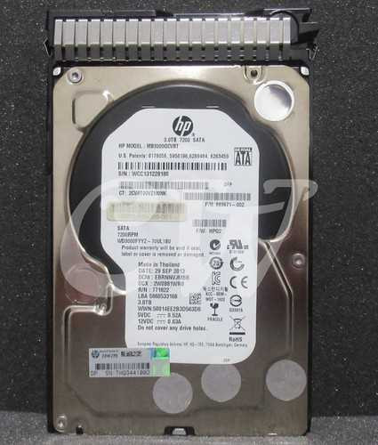 Жесткий диск HP 3TB 6G SATA 7.2k 3.5in SC MDL HDD (628061-B21)