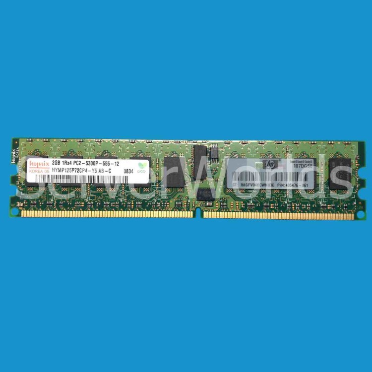 405476-061 HP 2GB REG PC2-5300 2GB LP MEM MOD 405476-061 HP 2GB REG PC2-5300 2GB LP MEM MOD