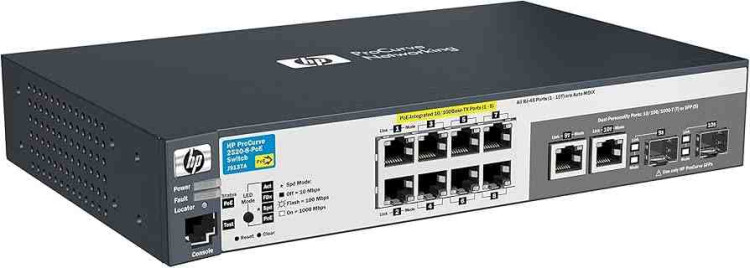 HP Procurve 2520-8 PoE Switch
