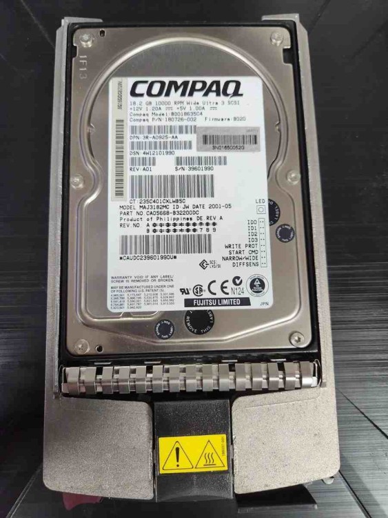 CLEAN TESTED BD018635C4 HP 18.2GB 10K Ultra3 Universal HDD 80 Pins W/ Tray CLEAN TESTED BD018635C4 HP 18.2GB 10K Ultra3 Universal HDD 80 Pins W/ Tray