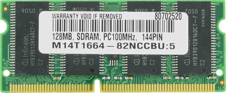 MEM MOD 128MB 100SDRAM CL2 MEM MOD 128MB 100SDRAM CL2