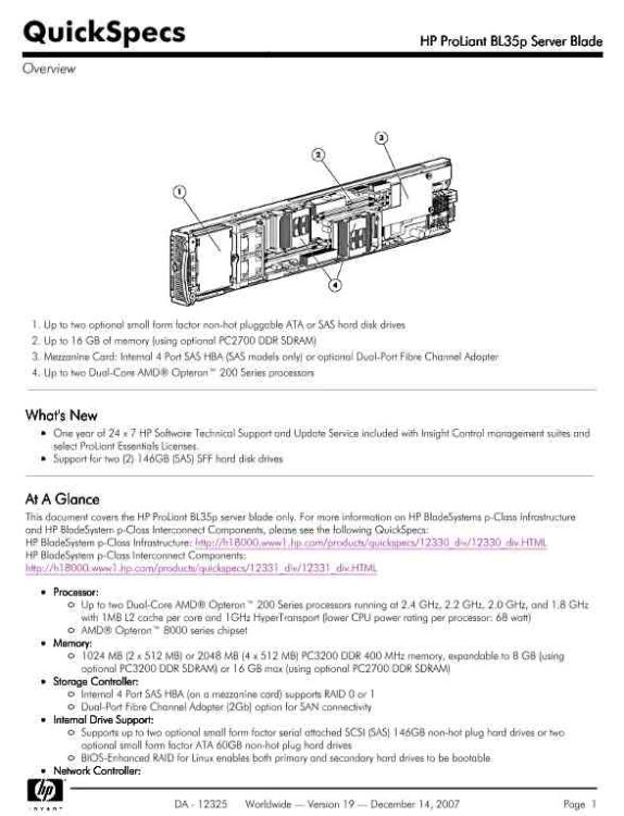 399601-B21 HP BL35P 2.4GGHZ/1MB 2P 2GB BLADE SERVER 399601-B21 HP BL35P 2.4GGHZ/1MB 2P 2GB BLADE SERVER