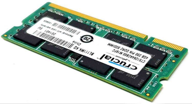 4GB PC2-6400 DDR2-800MHz SODIMM Memory