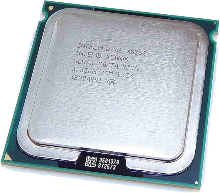 SLBAS Intel 3.33GHz Xeon X5260 Dual Core 1x6MB 1333MHz Proc