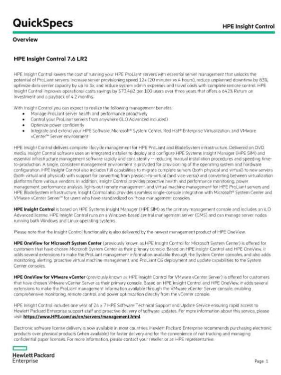 HP Insight Control Linux Edition 16 lice