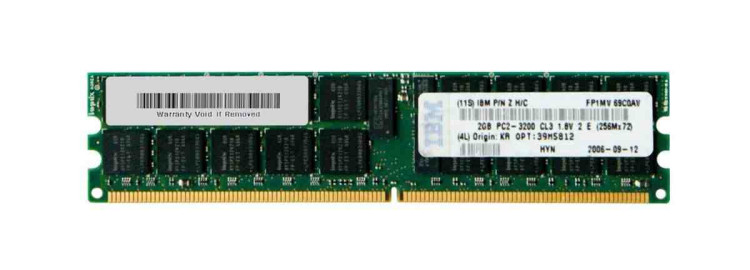 2x2GB Kit PC2-3200 CL3 ECC DDR2 SDRAM