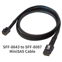 Кабель Mini SAS SFF-8643 на SFF-8087 12Gbps 0.5-1M