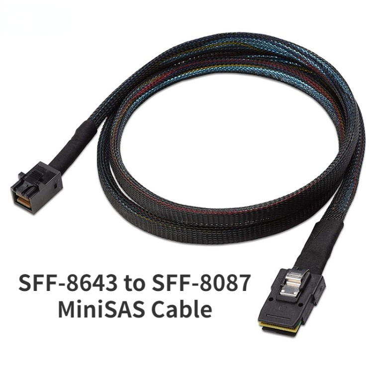 Кабель Mini SAS SFF-8643 на SFF-8087 12Gbps 0.5-1M
