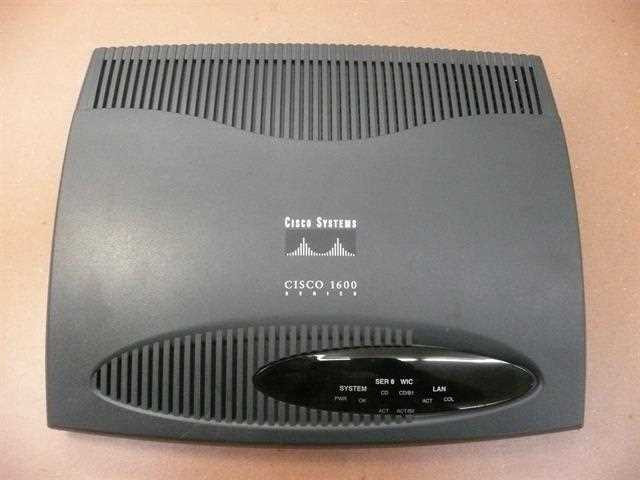 CISCO 1601 R ETHERNET/SERIAL MODULAR ROUTER, 8D/8F, AC POWER