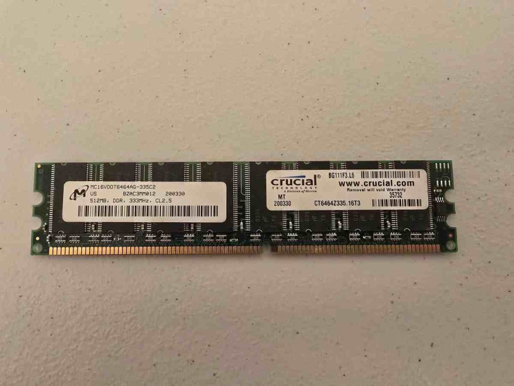 Memory PL 512MB DDR DL140
