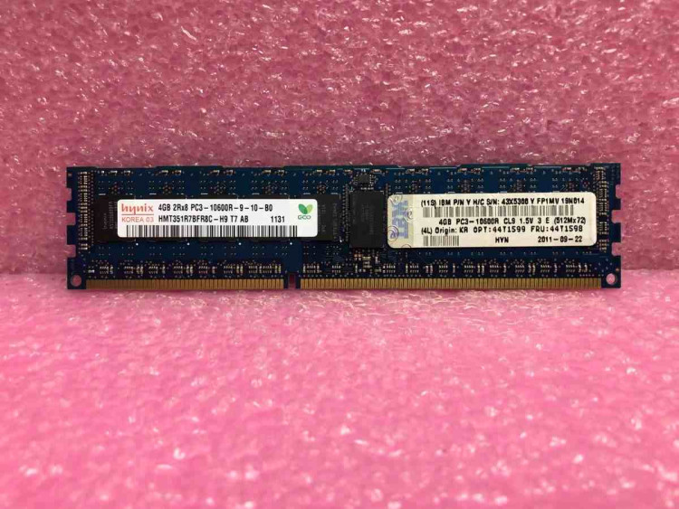 4GB (1x4GB, 2Rx4, 1.5V) PC3-10600 CL9 ECC DDR3 1333MHz LP RDIMM