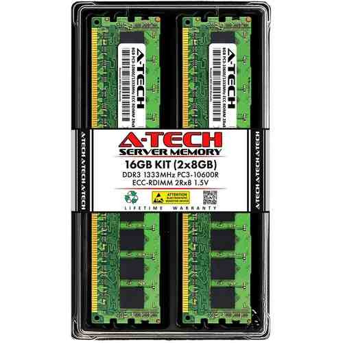 1x 4GB PC3-10600 CL9 ECC DDR3 VLP RDIMM