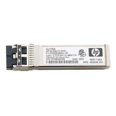 HP 8GB SW SINGLE PACK SFP + FC TRANSCEIVER NEW BULK 468508-001 HP 8GB SW SINGLE PACK SFP + FC TRANSCEIVER NEW BULK 468508-001