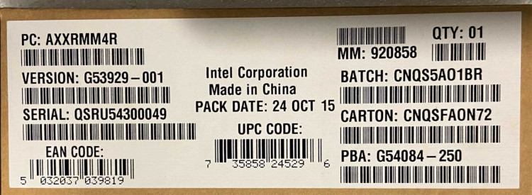 Модуль управления Intel Original AXXRMM4R