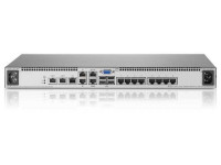Коммутатор KVM HP 1x1Ex8 KVM IP Cnsl G2  VM CAC SW (AF620A)