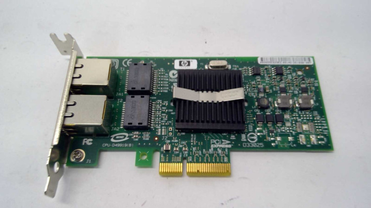 HP NC360T PCI-E DUAL PORT ADAPTER NEW BULK 412651-00 HP NC360T PCI-E DUAL PORT ADAPTER NEW BULK 412651-00