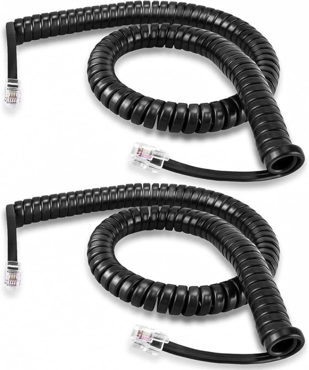 PHONE CORD (BLACK).