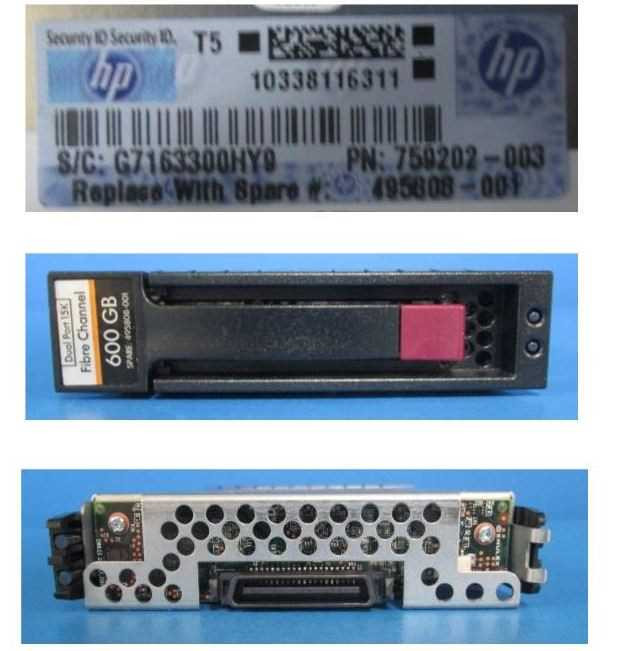 HP 600GB 15K 4Gbit EVA FIBRE CHANNEL M6412A HARD DRIVE 495277-006