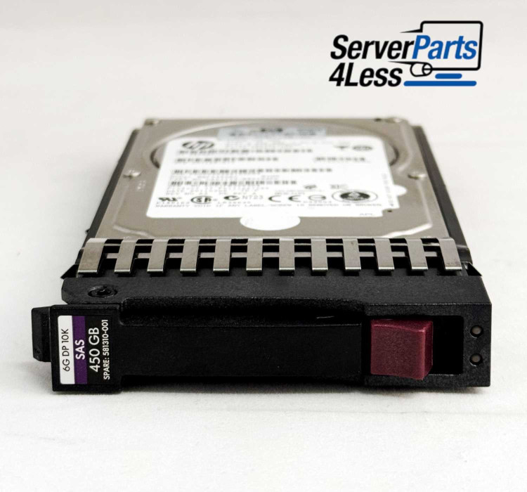 HP 450GB 10K SAS 6G 2.5" DUAL PORT ENT HARD DRIVE 581310-001 HP 450GB 10K SAS 6G 2.5" DUAL PORT ENT HARD DRIVE 581310-001