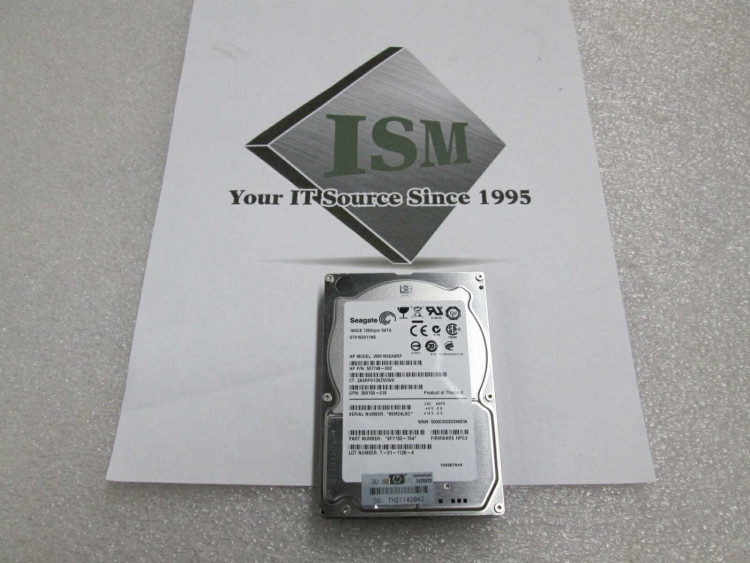 HP 160GB 7200RPM SATA 3G 2.5" MDL NON HOT PLUG HARD DRIVE 530891-B21