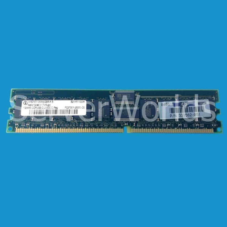 331562-051 HP 1GB (1X1GB) PC2700 DDR MEMORY MODULE