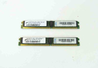 4G (2x2GB) DDR2 667MHz VLP DIMMs