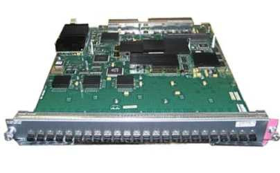 CATALYST WS-X6524, 24-PORT 100 FX FABRIC ENABLED, ENHQOS, MT-RJ, MM
