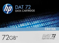 HP DAT 72 Storage Media Kit (14 data cartridges, 1 cleaning cartridge, 1 media case, colored labels and tape backup guide) 7A