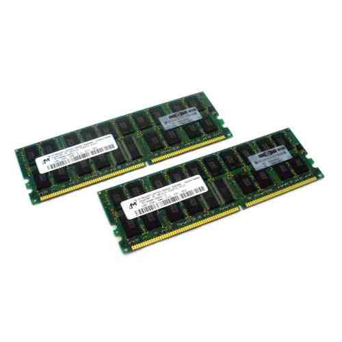 CLEAN PULLS 187420-B21 HP 2GB (2 X 1GB ) PC1600 DDR ECC KIT
