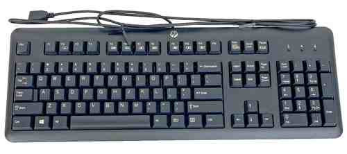 HP KEYBOARD CARBON/SILVER UK