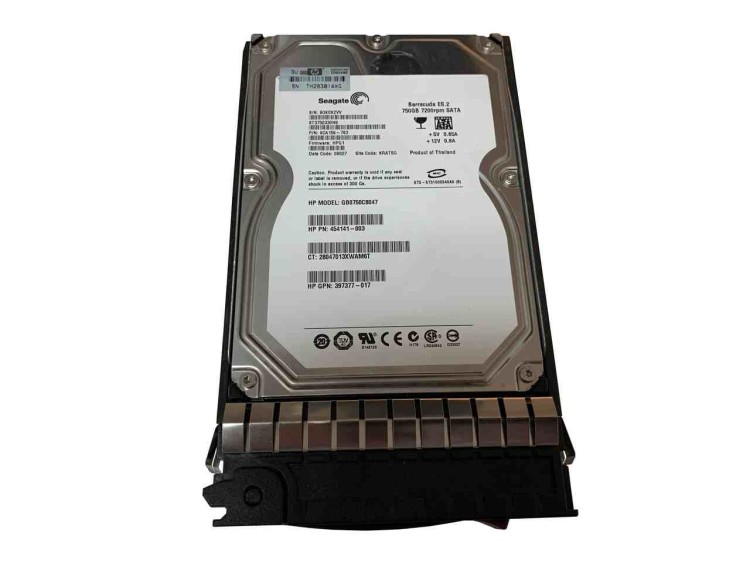 432401-001 HP 750GB 7.2K rpm Hot Plug SATA Hard Drive 432401-001 HP 750GB 7.2K rpm Hot Plug SATA Hard Drive