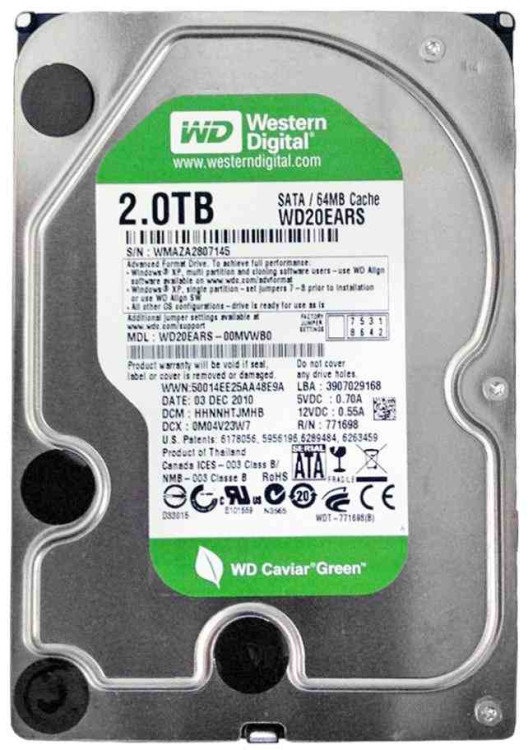 WD 2TB 5400RPM 64MB CAVIAR GREEN 3.5 WD 2TB 5400RPM 64MB CAVIAR GREEN 3.5