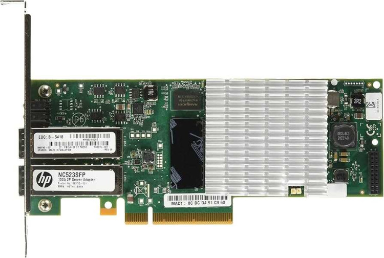 HP NC523SFP 10GB DUAL PORT SERVER ADAPTER CARD NC523SFP