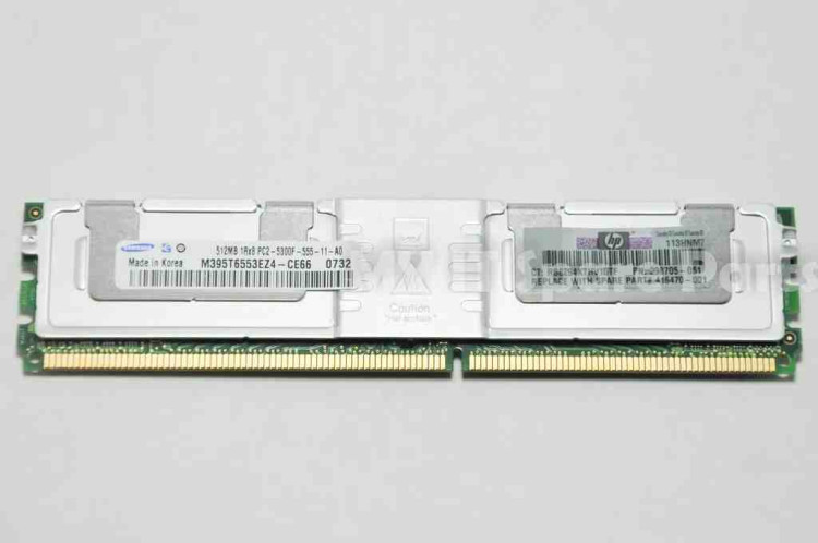 F/S RETAIL 416470-001 HP 512MB (1 X 512MB) PC2-5300F DDR2 ECC MODULE F/S RETAIL 416470-001 HP 512MB (1 X 512MB) PC2-5300F DDR2 ECC MODULE