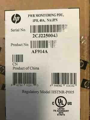 F/S RETAIL AF914A HP S124 Monitored 27-Outlets 4.9 kVA PDU - 4.9kVA - Vertical F/S RETAIL AF914A HP S124 Monitored 27-Outlets 4.9 kVA PDU - 4.9kVA - Vertical